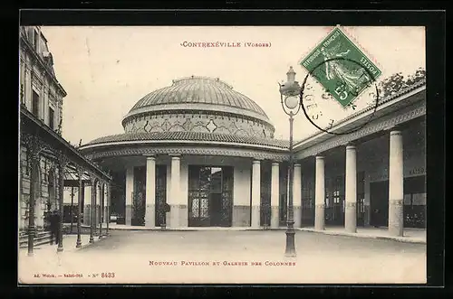AK Contrexéville, Nouveau Pavillon et Galerie des Colonnes