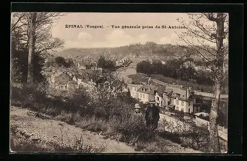 AK Épinal, Vue generale prise de St-Antoine