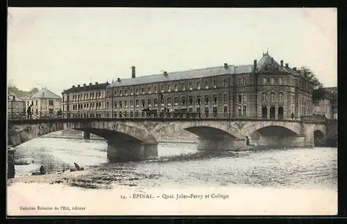 AK Épinal, Quai Jules-Ferry et Collège