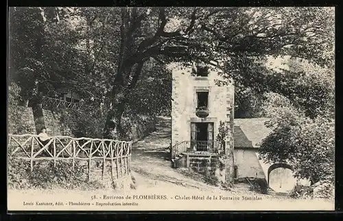 AK Plombières-les-Bains, Chalet-Hotel de la Fontaine Stanislas