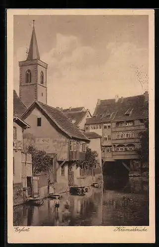 AK Erfurt, Ortspartie an der Krämerbrücke