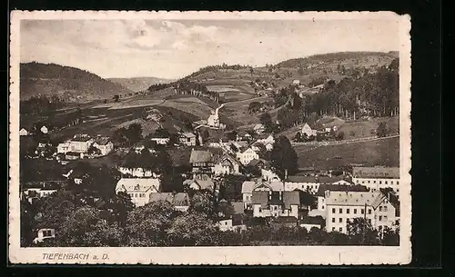 AK Tiefenbach /Desse, Panoramablick aus der Vogelschau