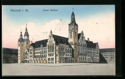 AK Chemnitz i. Sa., Neues Rathaus