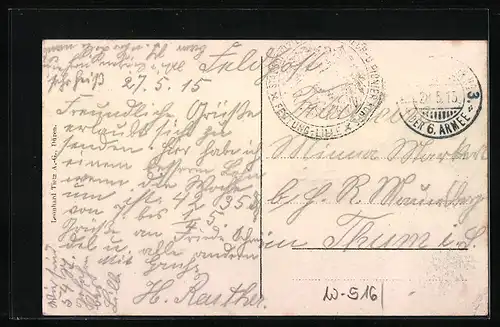 AK Düren /Rhld., Teilansicht mit Strassenpartie