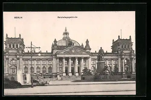 AK Berlin-Tiergarten, Reichstagsgebäude