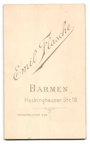 Fotografie Emil Flasche, Barmen, Heckinghauser Strasse 19, Portrait Junge im Matrosenanzug mit Baby im Kleidchen