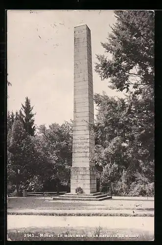 AK Morat, Le Monument de la Bataille de Morat