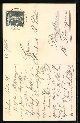 AK Amsteg, Teilansicht mit Kirche