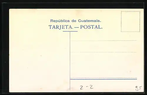 AK Guatemala, Briefmarken und Wappen