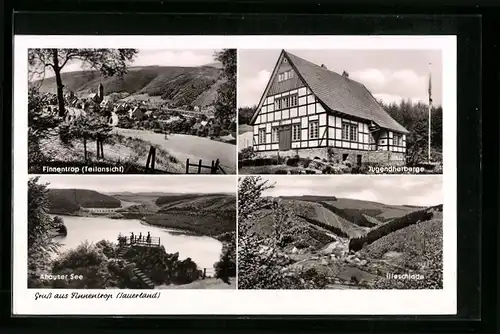 AK Finnentrop, Teilansicht, Jugendherberge, Ahauser See, Illeschlade