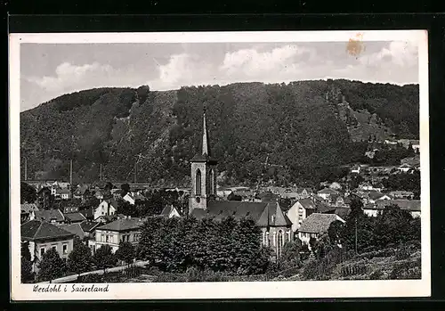 AK Werdohl /Sauerland, Ortsansicht aus der Vogelschau