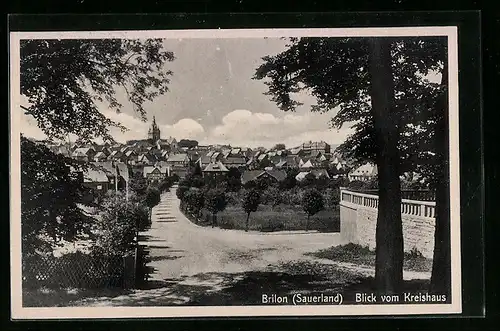 AK Brilon /Sauerland, Blick vom Kreishaus
