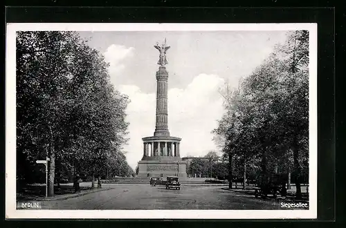 AK Berlin, Siegesallee und Siegessäule