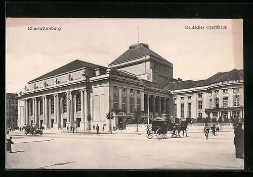 AK Berlin-Charlottenburg, Deutsches Opernhaus