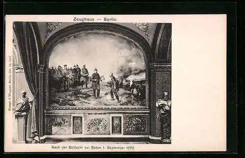 AK Berlin, Bild nach der Schlacht bei Sedan im Zeughaus