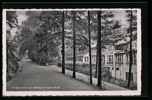 AK Hagen / Westf., Gasthaus zur Waldlust