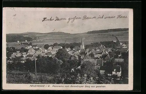 AK Neuenrade i. W., Panorama v. Berentroper Berg aus gesehen