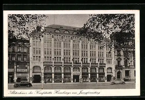 AK Hamburg, Kaufhaus Alsterhaus in der Poststrasse