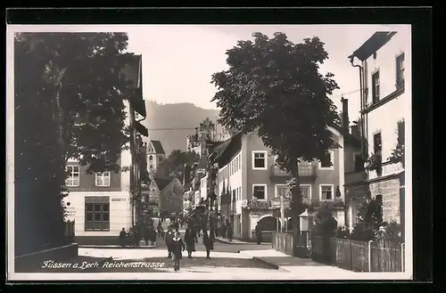 AK Füssen a. Lech, Partie in der Reichenstrasse