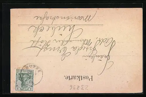 AK Nusse, Ortspanorama mit Feldern