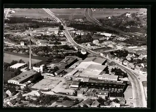 AK Seesen /Harz, Fliegeraufnahme der Blechwarenfabrik Fritz Züchner