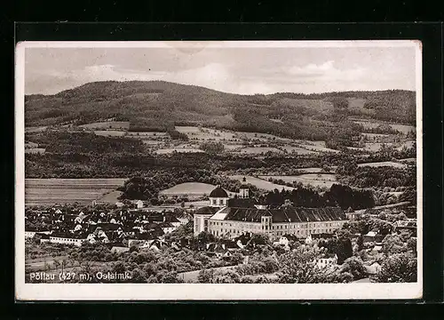 AK Pöllau /Oststmk., Teilansicht mit Kloster