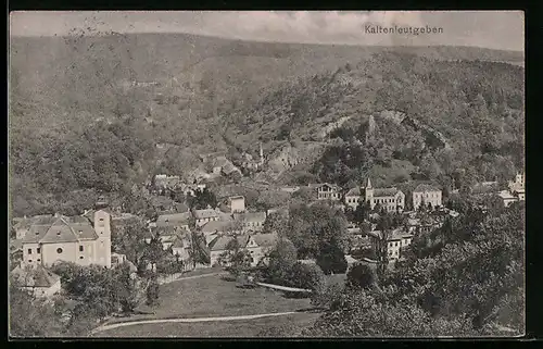 AK Kaltenleutgeben, Teilansicht mit Kirche