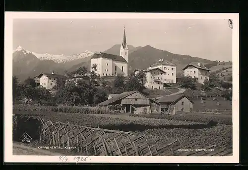AK Kaprun /Kaprunertal, Ortspartie mit Kirche