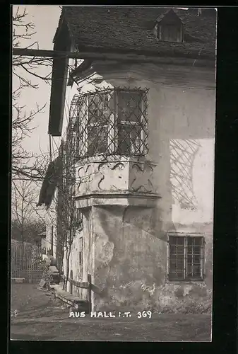 AK Hall, Teilansicht Haus mit Erker