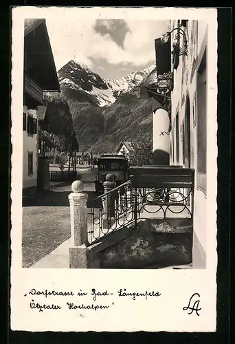 AK Bad Längenfeld, Blick in die Dorfstrasse