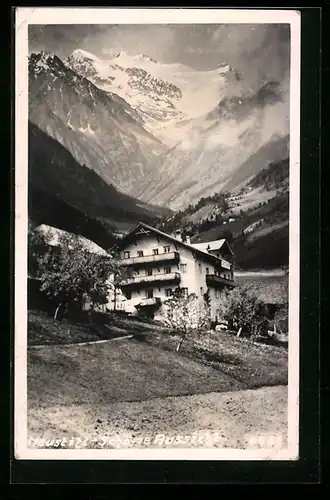 AK Neustift, Schöne Aussicht mit Bergpanorama