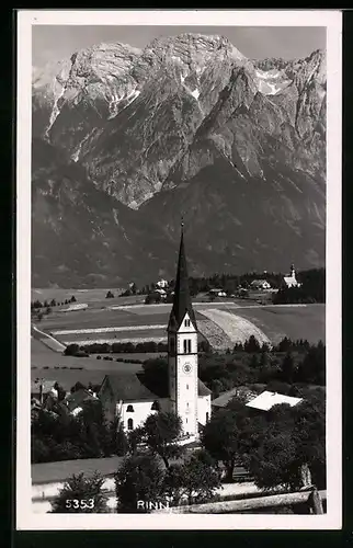 AK Rinn, Ortspartie mit Kirche