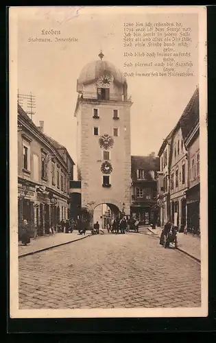 AK Leoben, Stadtturm, Innenseite