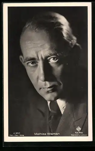 AK Schauspieler Mathias Wieman im Portrait