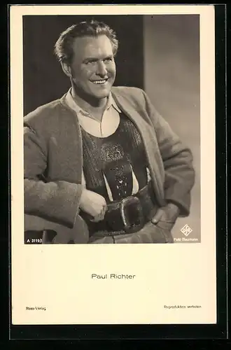 AK Schauspieler Paul Richter in Tracht