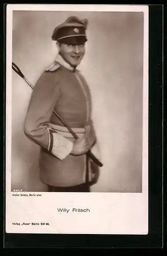 AK Schauspieler Willy Fritsch in Uniform