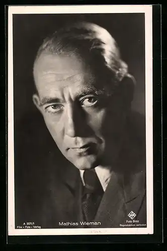 AK Schauspieler Mathias Wieman im Portrait