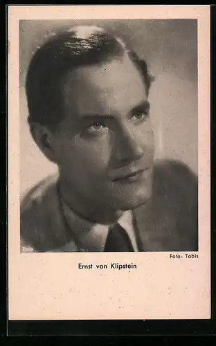 AK Schauspieler Ernst von Klipstein im Portrait