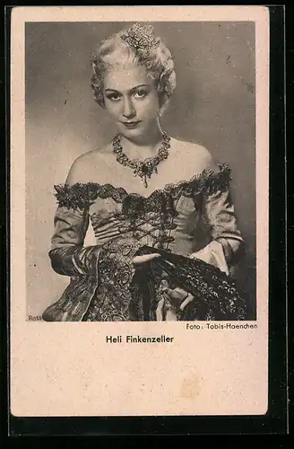 AK Schauspielerin Heli Finkenzeller im Kostüm