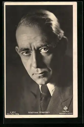 AK Schauspieler Mathias Wieman im Portrait