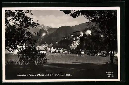 AK Kufstein, Motiv mit Festung Geroldseck