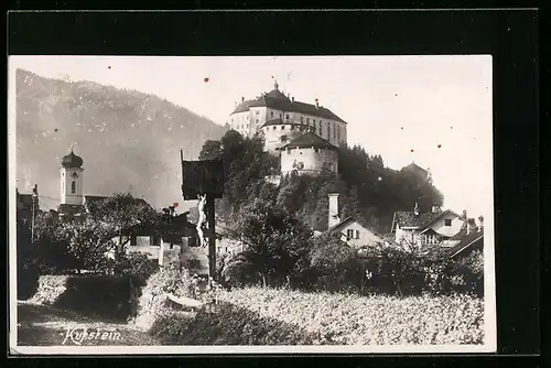 AK Kufstein, Ortsansicht mit Kirche