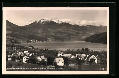 AK Seeboden am Millstättersee, Ortsansicht mit Mirnock