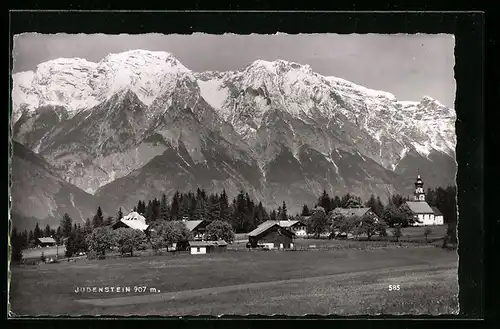 AK Judenstein, Ortsansicht aus der Vogelschau