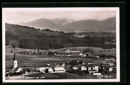 AK Feldkirchen, Ortsansicht mit Obir