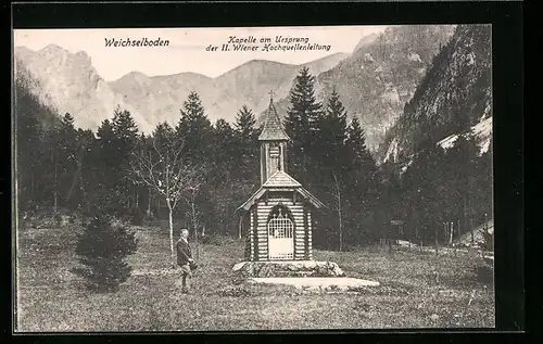 AK Weichselboden, Kapelle am Ursprung der II. Wiener-Hochquellenleitung