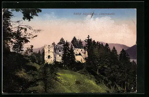 AK Kapfenberg, Blick zur Schlossruine