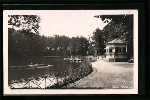 AK Graz, Hilmteich mit Ruderboot