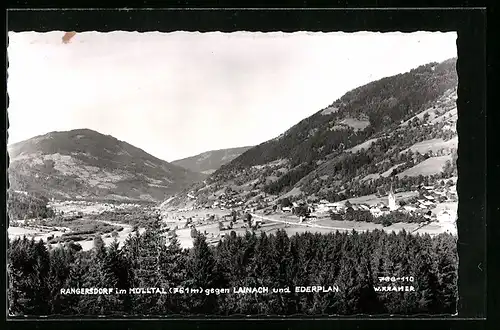 AK Rangersdorf i. Mölltal, Ortsansicht gegen Lainach und Ederplan