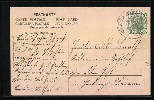 AK Badgastein, Totalansicht aus der Vogelschau